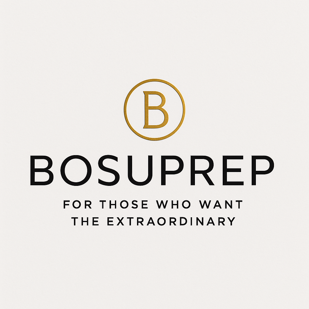 BOSUPREP logo for those who want the extraordinary