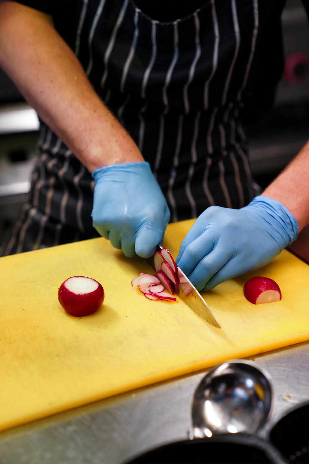Chef preparing healthy low-carb corporate lunches for office teams in High Wycombe
