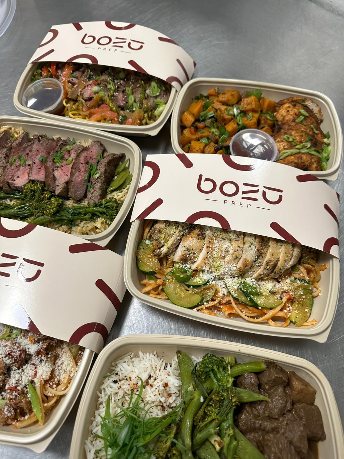 Selection of high-protein and low-carb meal prep corporate meals delivered in Lancaster for wellbeing and productivity