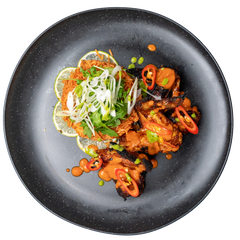 Chef-Prepared Meat with Seasonal Vegetables & Garnishes