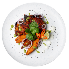 Grilled Chicken with Seasonal Vegetables & Garnishes